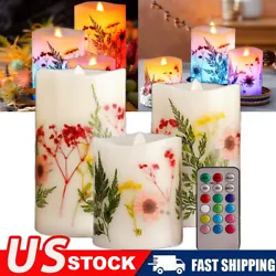 These LED pillar candles are widely used in fireplaces, dining table centerpieces, and wall sconces. Realistic...