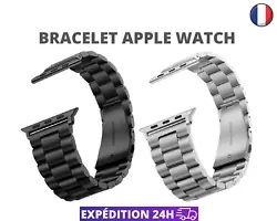 Le design discret rend votre Smart Watch plus attrayante et élégante. Compatibilité - Bracelet de montre pour Apple...
