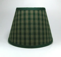 The pattern is a sturbridge plaid. Green Fabric Lamp Shade. Great on a wrought iron floor lamp. a wrought iron floor...