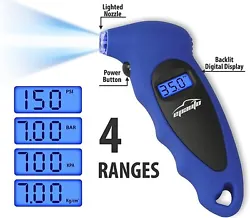 Digital Tire Air Pressure Gauge. To retake the reading, simply place the nozzle of the gauge into the tire valve again...