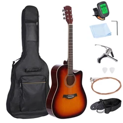 【Best Choice 】 This right-handed guitar is ideal for beginners and ready to use in the box.This Beginner Acoustic...
