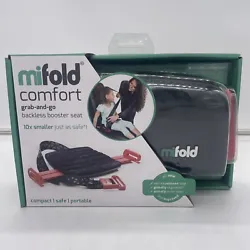 Introducing the MIFOLD Comfort Grab and Go Portable Compact Car Backless Booster Seat, the perfect solution for parents...