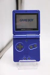 Console Nintendo game boy advance sp (GBA SP) bleu blue 100% fonctionnelle PALLe son est okLe retroéclairage...