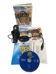High School Musical Sing It for Nintendo Wii Microphone & Poster Complete CIB