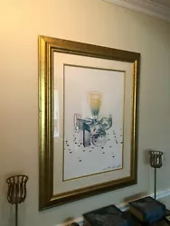 Original Lithograph 121 of 200, Certificate of authenticity available. Its likely that the confetti-strewn champagne...