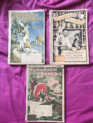 Livres Anciens Almanach François 1932/33/34.