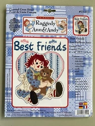 This is a Raggedy Ann & Andy cross stitch kit titled Best Friends. New, factory sealed, good condition.