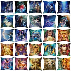 ● Pillow insert is NOT INCLUDED. PILLOW COVER ONLY. ● The printed pattern of faux linen throw pillow cover is...