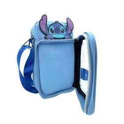 What better way to travel in style but with Stitch himself. Wears as a crossbody. Designs from Lilo and Stitch.