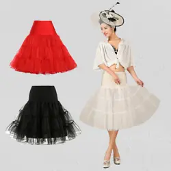 Comfortable lining to prevent scratching sensitive skin, the underskirt is not see through. Petticoat Length(waist to...