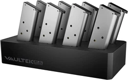 FLEXIBLE FIT conforms to a variety of handgun magazine sizes. Magazines larger than 1.125