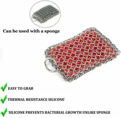 We Designed our Scrubber with silicone for easy cleaning if its needed. Our product is dish washer safe. If only chains...
