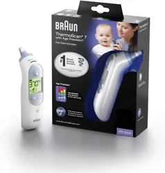 Braun ThermoScan® 7 avec Age Precision® est aussi précis que la prise de température rectale sur les nouveaux-nés....