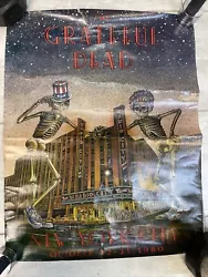 AUTHENTIC RARE The Grateful Dead New York City 1980 Concert Poster 27”x21.25”.