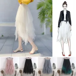 Skirt length: Long skirt. Skirt type: A-Line. Waistline: High waist, elastic. Color:Black/pink/grey/white/green. Due to...