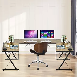 Besides, this desk can be used as computer desk, office workstation, office desk, writing desk, gaming desk, etc. This...