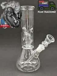 Stem: 14 mm Joint | Length: 3 in / 76 mm. Material: Glass. Color: Clear. Portable & Easy to Clean. Pictures of the Box.