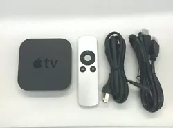 Apple TV 3rd generation. Apple TV is bundled with power cable, HDMI cable, and aftermarket remote (Remote Battery is...