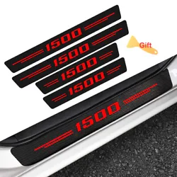 Type: Car Door Threshold Sill Sticker. 4pcs Door Sill Protectors. Fit for Ram 1500. Fit for Dodge Ram 1500. Fit for...