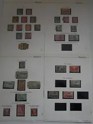 On retrouve 38 timbres neufs avec charnieres et obliteres. Bonne cote. Voici un joli lot de timbres de France.