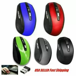 USB Wireless Optical Mouse for Laptop PC Notebook has an effective distance in further distance to allow you work...