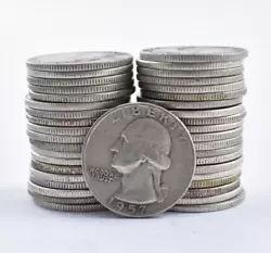 You will receive (40) washington quarters comprised of 90% silver. All coins will be dated and will be chosen at...
