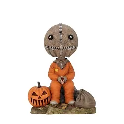 •From the delightfully deranged 2007 cult classic film Trick R Treat, Sam joins NECA’s line of Head Knockers!...