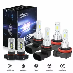 Plug Type:9005 + H11 + 5202 Hi-Lo Beam Headlight + Fog Light bulbs. 2 x 5202 LED Fog light bulbs. Usage: headlight,fog...
