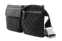 Gucci Shoulder Bag Body Bum Waist Pouch Jaguar. Condition Rank. View of Rank. Canvas Black Authentic with Bag. no touch...