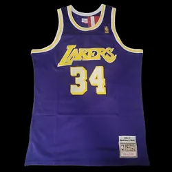 shaquille oneal Los Angeles Lakers jersey. Size: large Patches are sewn New with tags