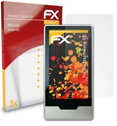 Anti-réfléchissant et absorbant les chocs: atFoliX 3 x FX-Antireflex Protecteur décran pour Microsoft Zune HD - Made...