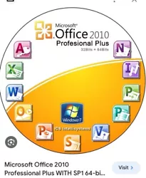 Microsoft Office Professional 2010 Software for Windows (269-14964). This is a DVD of the full registered version of...