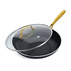 •GreenPan’s Studio Collection features a diamond-infused nonstick ceramic coating and a heavy-gauge aluminum body...