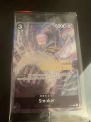 One Piece Card Game Smoker P-025 ENG Recompense OP02. Carte neuve