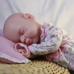 COSDOLL 15.5 in Silicone Reborn Doll Baby Girl Poupée de Bébé en Silicone Platine.
