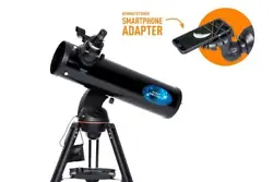 The Astro Fi series emits its own wireless connection to Celestron’s SkyPortal app to provide easy remote observing....