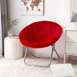 The Mainstays saucer™ chairs cushion is made from durable, plush 100 percent polyester upholstery. The faux-fur...
