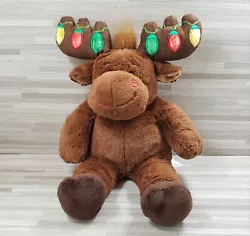 Hat the Moose Plush Stuffed Animal. The lights on the antlers dont light up.