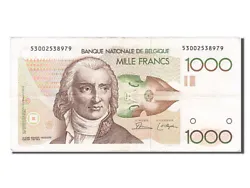 Billet, Belgique, 1000 Francs, 1980, TTB+. Belgique, 1000 Francs, type Andre-Ernest-Modeste Gretry, non daté...