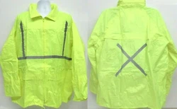 Reflective Tape For Safety. Concealed Hood In Collar.