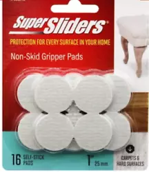 Place these sliders on the bottom of chairs, table legs, desks, small electronics, and more! Simply peel back the paper...