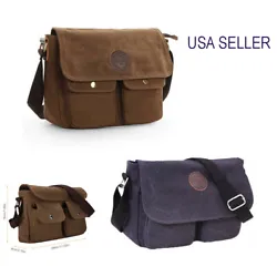 Material: Canvas. Shoulder strap length adjustable. One small zipper closure pocket inside. With zipper closure for the...