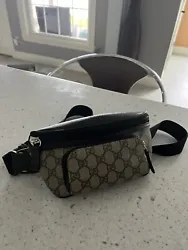 Gucci Eden belt bag black monogram. Excellent condition used a couple times..thanks for looking