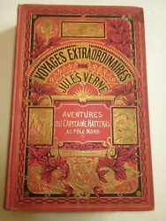 Illustation G. RIOU. Voyages et Aventures du Capitaine Hatteras. Ed Hachette, Collection Hetzel, 28 x 19 cm.