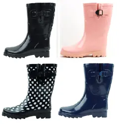 Comfortable and Durable— These 100% rubber rain boots are made from a soft, flexible rubber. 100% Waterproof— All...
