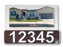 Its best house warming gift. Customized Curb Numbers Sticker. Easy Peel and Stick application - adheres to any surface....
