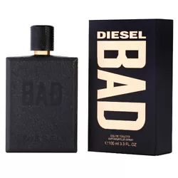 Diesel Bad by Diesel 3.3 oz EDT Cologne for Men New In Box.