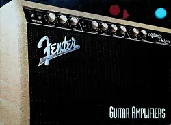 Fender Catalogue des amplificateurs de guitare 1993 Champ Tweed Reissue Performer Pro Tube 12 pages comptant les...