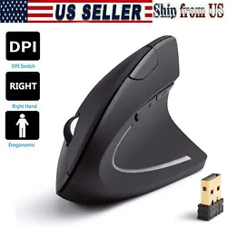 Very cool and special vertical design. 6 keys multifunctional wireless mouse, wireless transmission and smart stay....