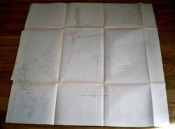 Slight tear at fold upper left (not into image); slight paper toning; very good condition. Also shows points along the...